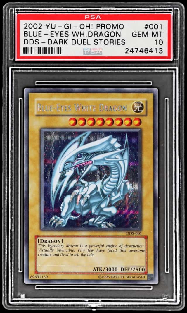 2002 Yu Gi Oh Dark Duel Stories Promo Blue Eyes White Dragon #DDS001
