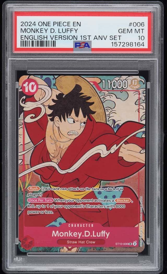 2024 One Piece Promo 1st Anniversary Set Monkey D. Luffy #ST10-006