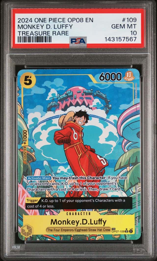 2024 One Piece Two Legends Treasure Rare Monkey D Luffy #OP07109