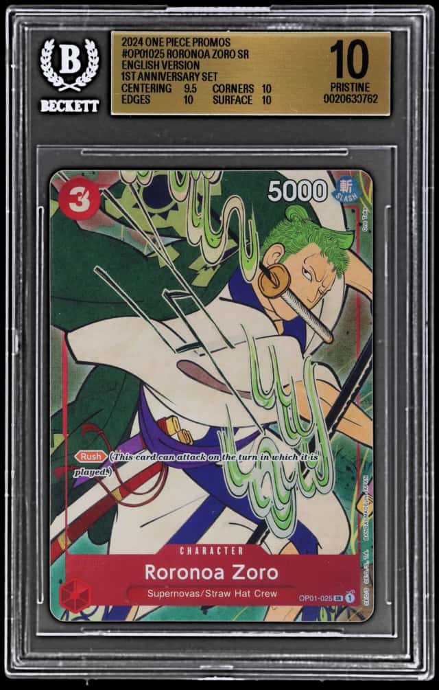 2024 One Piece 1st Anniversary Set Promo Roronoa Zoro #OP01-025