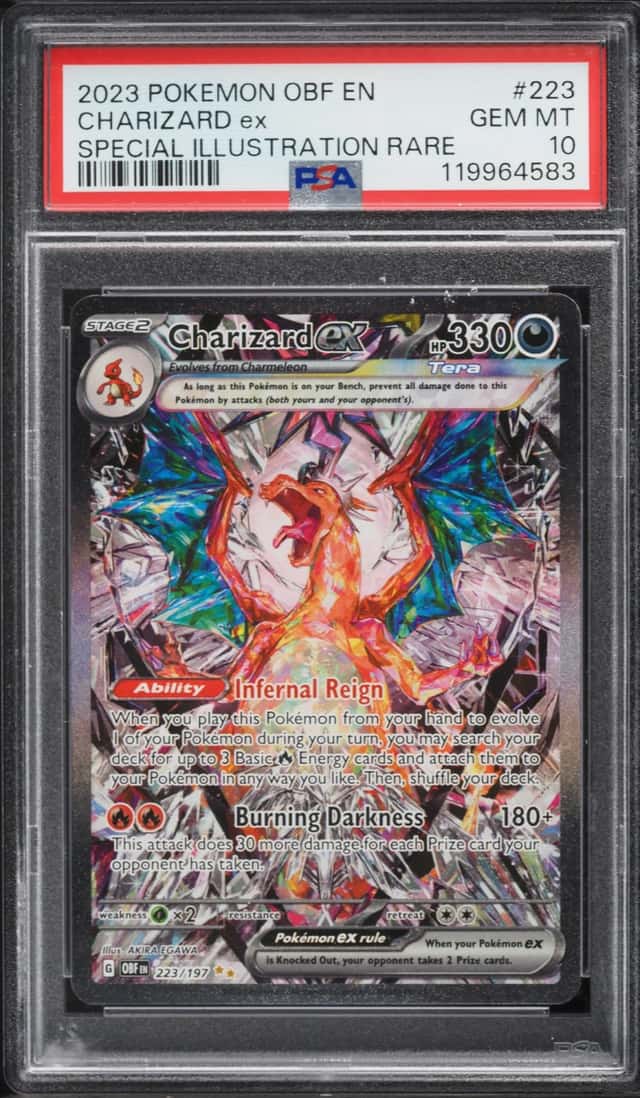 2023 Pokemon Scarlet & Violet Obsidian Flames SIR Charizard Ex #223 PSA 10 GEM MINT
