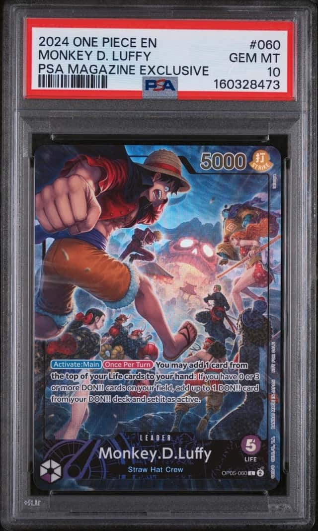 2024 ONE PIECE PROMOS PSA MAGAZINE EXCLUSIVE #060 MONKEY D. LUFFY PSA 10