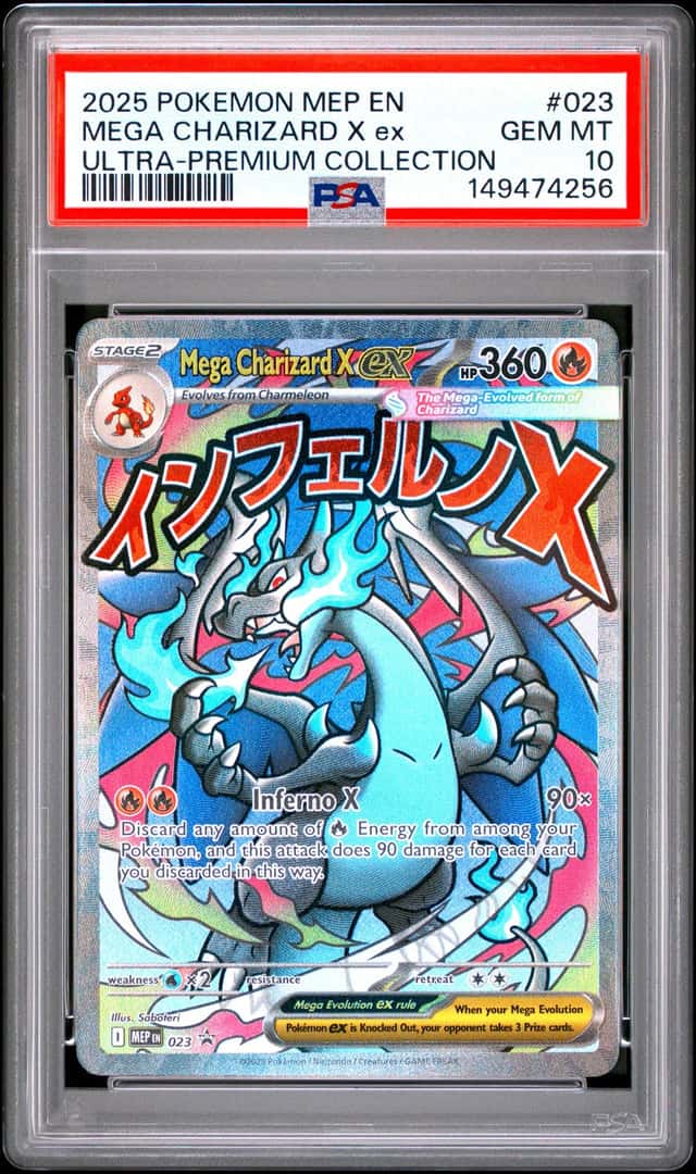 Pokemon Mega Charizard X EX 023 Ultra-premium Collection PSA 10