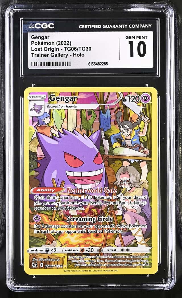 Pokemon Gengar Lost Origin TG06/TG30 Trainer Gallery Full Art CGC 10 Gem Mint