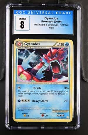 Pokemon Gyarados Heartgold & Soulsilver 123/123 Holo CGC 8