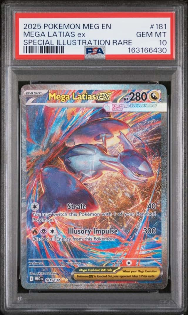 2025 POKEMON MEGA EVOLUTION ILLUSTRATION RARE #181 MEGA LATIAS EX PSA 10