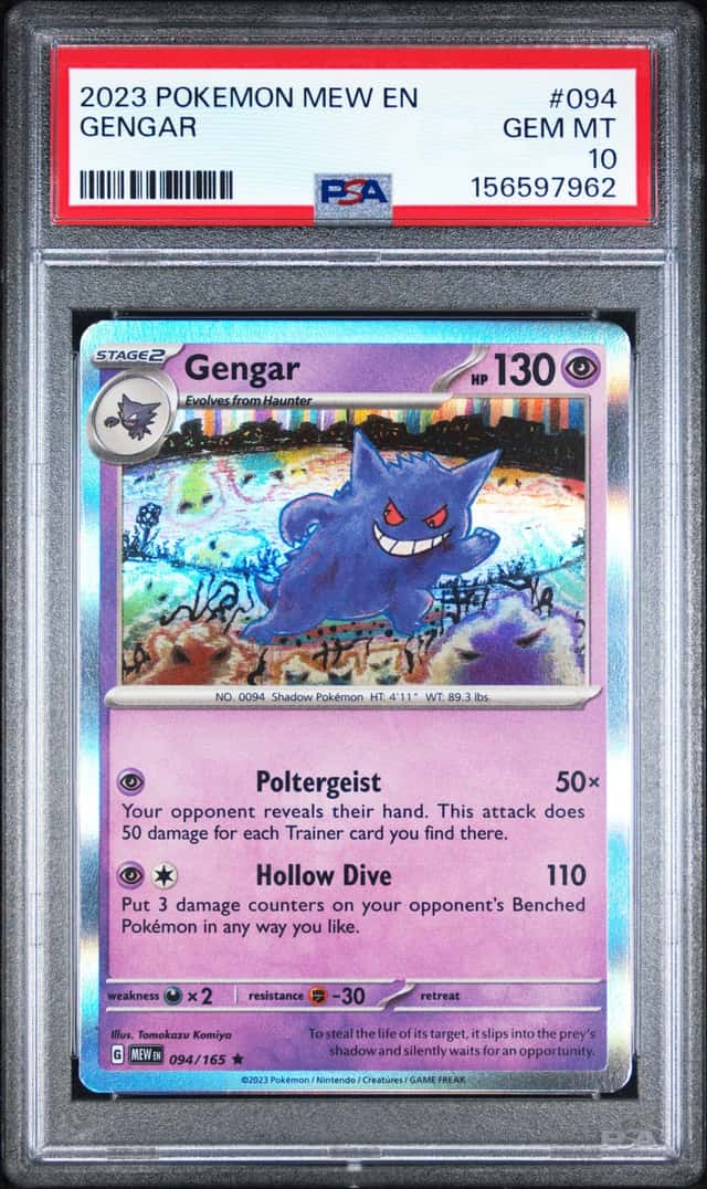 2023 POKEMON MEW EN-151 #094 GENGAR PSA 10