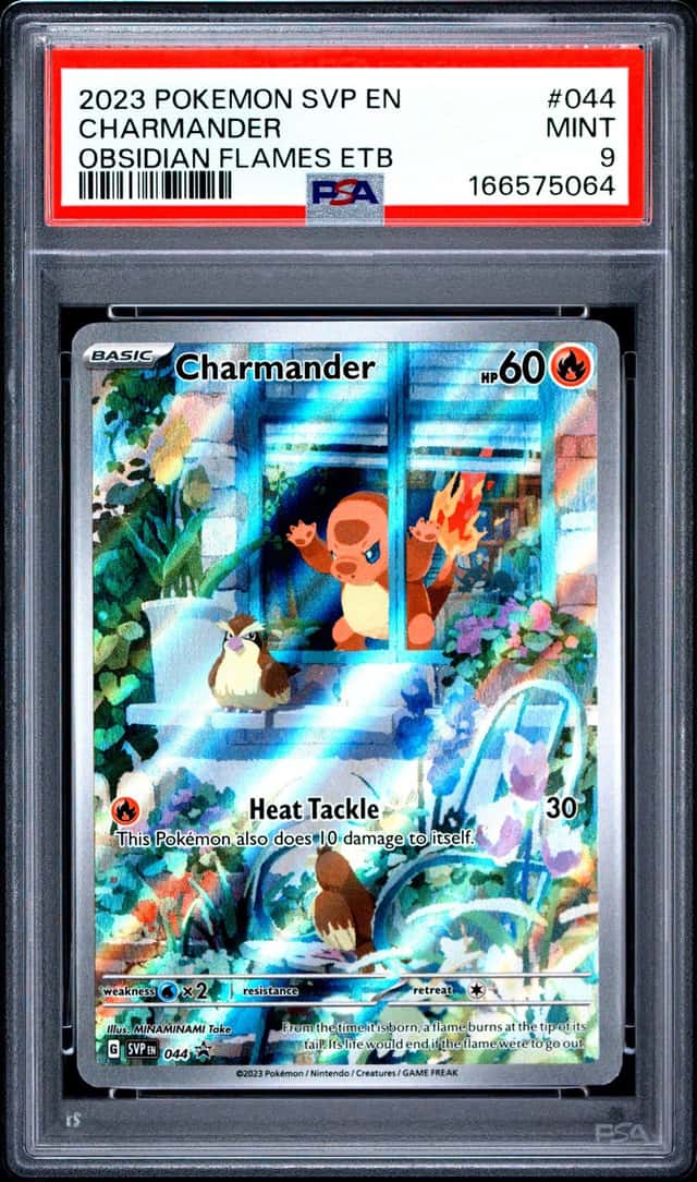 2023 POKEMON SVP EN-SV BLACK STAR PROMO #044 CHARMANDER PSA 9