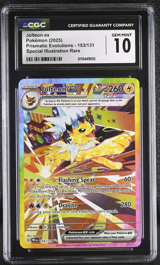 Gem Mint 10 Jolteon Ex Pokémon 2025 Special Illustration Rare 