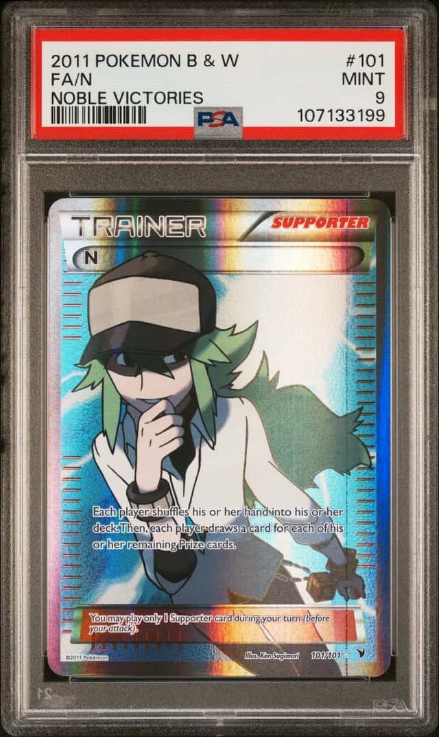 2011 POKEMON BLACK & WHITE NOBLE VICTORIES #101 FA/N NOBLE VICTORIES PSA 9