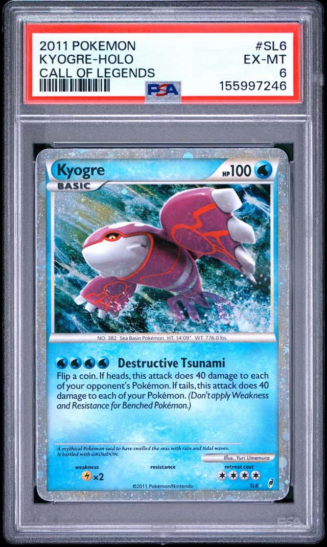 2011 Pokemon Call of Legends Holo Kyogre #SL6