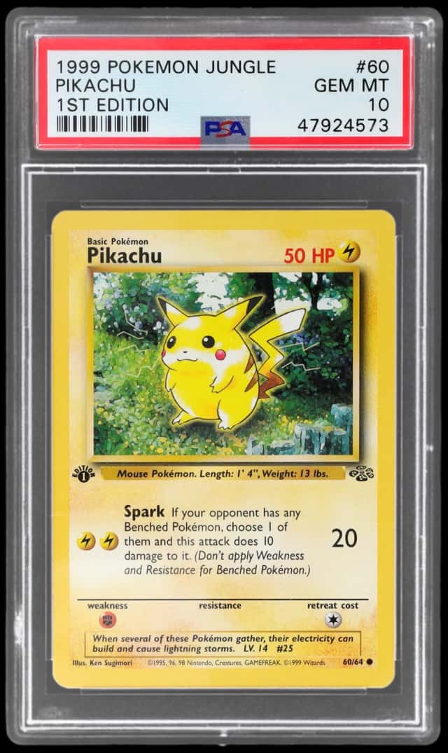 1999 Pokemon Jungle 1st Edition Pikachu #60