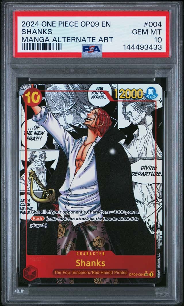 2024 One Piece Emperors In the New World Manga Alternate Art Shanks #OP09004