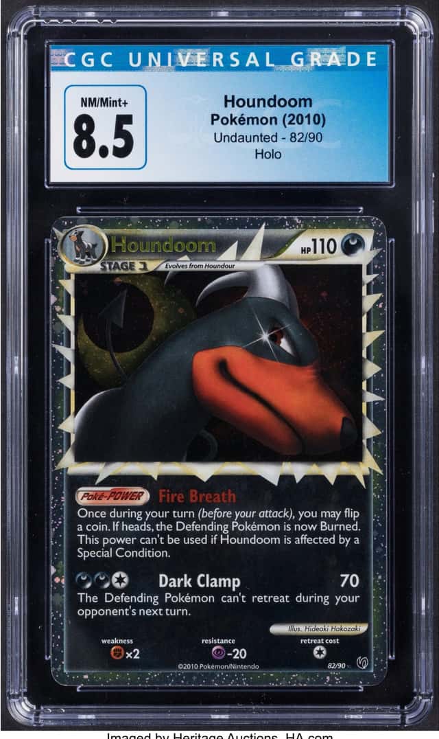 Pokémon Houndoom 82 Undaunted CGC Trading Card Game...