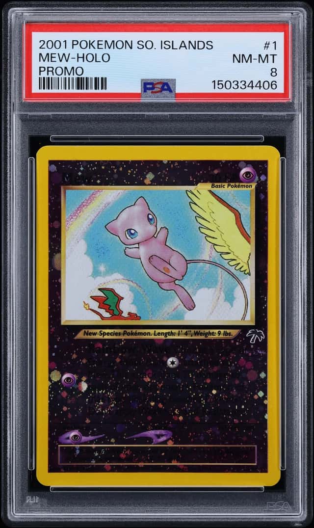2001 Pokemon Southern Islands Promo Holo Mew #1 PSA 8 NM-MT