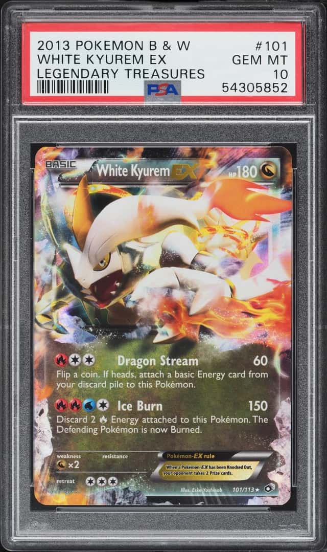 2013 Pokemon Black & White Legendary Treasures White Kyurem EX #101 PSA 10 GEM MINT