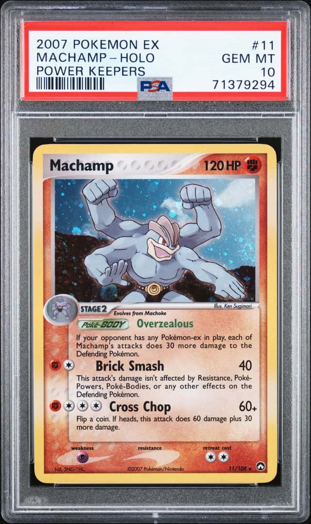 2007 Pokemon EX Power Keepers Holo #11 Machamp - PSA GEM MT 10