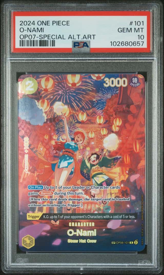 One Piece-O-NAMI (SP)-500 Years Into The Future-(OP06-101)-English-PSA 10-GEM MT