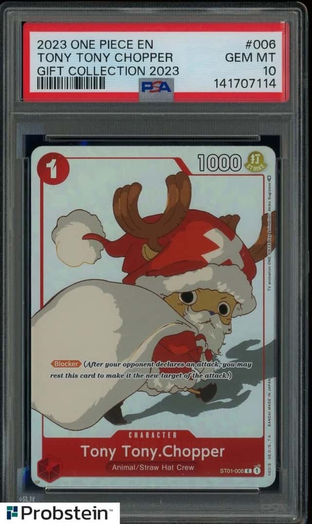 2023 One Piece EN Gift Collection #006 Tony Tony Chopper PSA 10 GEM MINT