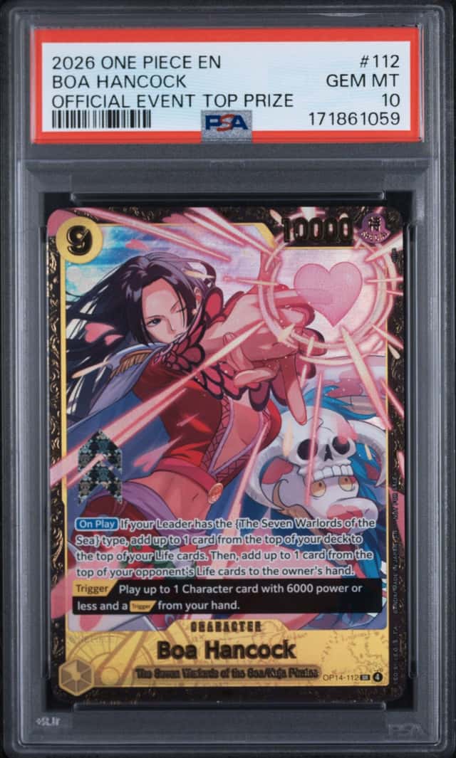 2026 One Piece EN Official Event Top Prize #112 Boa Hancock PSA 10 GEM MINT