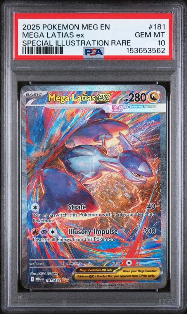 Pokemon Mega Latias ex Mega Evolution 181/132 Special Illustration Rare PSA 10