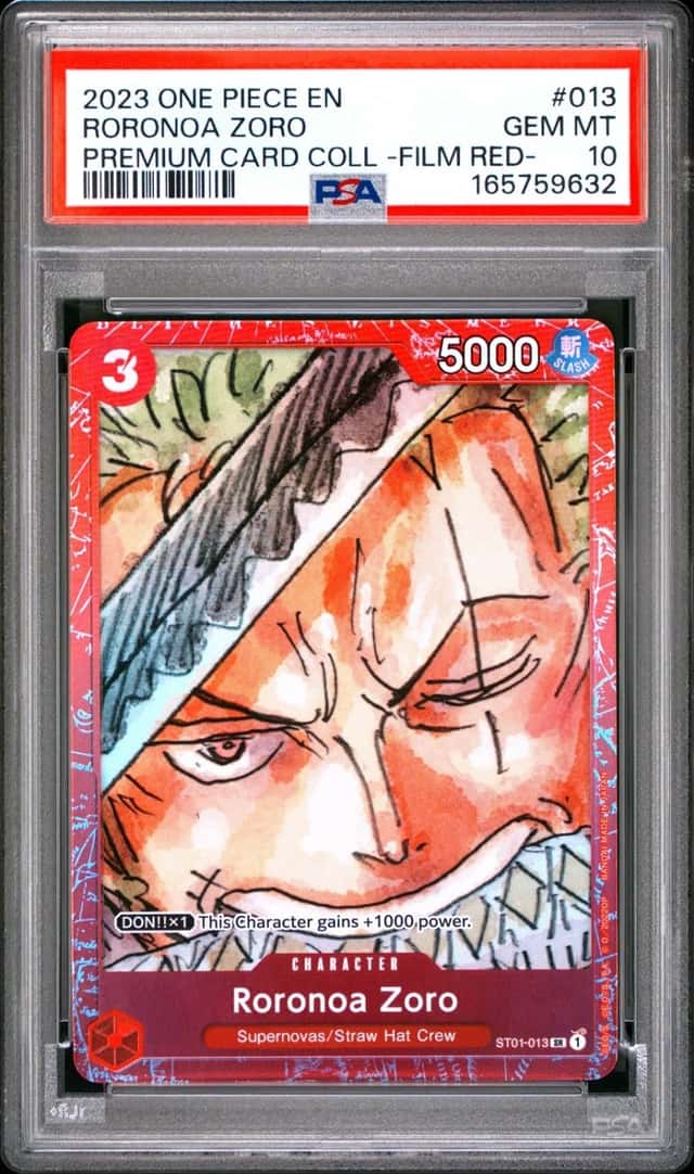 2023 ONE PIECE PREMIUM CARD COLLECTION -ONE PIECE FILM RED- RORONOA ZORO PSA 10
