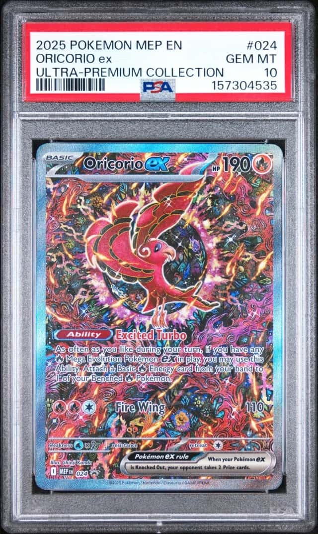 2025 POKEMON MEP PROMO ULTRA-PREMIUM COLLECTION #024 ORICORIO EX PSA 10