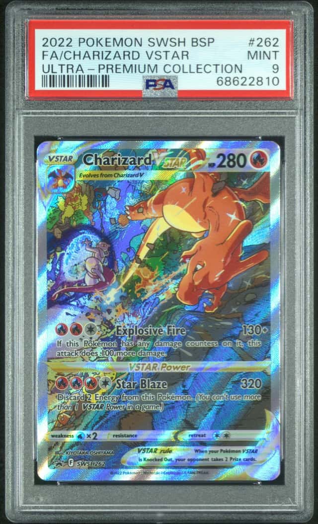 2022 Pokemon CHARIZARD VSTAR #SWSH262 Black Star Promo Ultra-Premium Coll. PSA 9