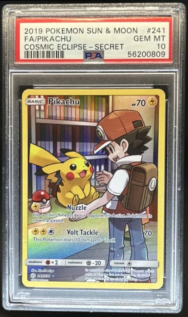 2019 Pokemon Sun & Moon Cosmic Eclipse Pikachu #241/236 PSA 10 GEM MINT