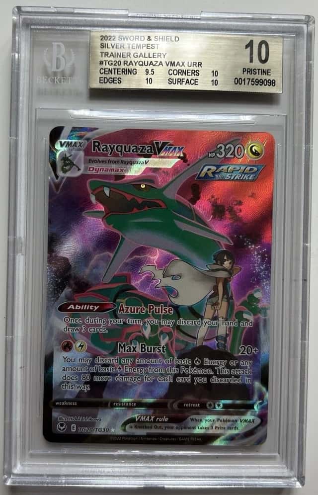 Pokemon Rayquaza VMAX TG20/TG30 Silver Tempest TG Holo BGS 10 2022