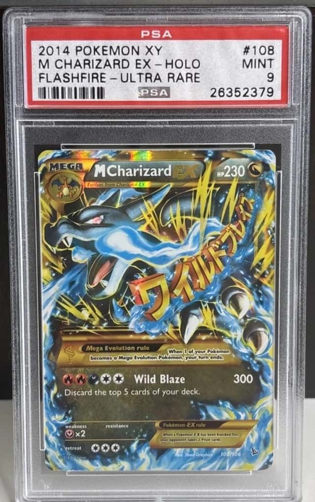 Pokemon M Charizard EX XY Flashfire Holo Ultra Rare #108 PSA 9 Mint