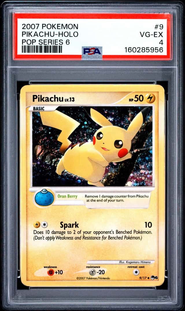 2007 Pokemon Pikachu-Holo 9/17 PSA 4
