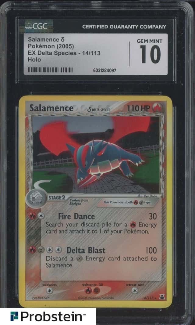 2005 Pokemon EX Delta Species #14 Salamence Holo CGC 10 GEM MINT