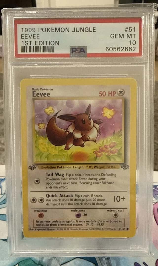 Pokemon Eevee Jungle 1st Edition #51 PSA 10 Gem Mint