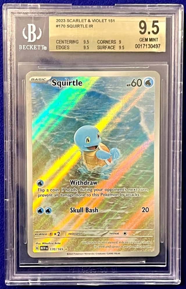 Beckett 9.5 Squirtle #170 Scarlet & Violet 151 2023 Pokemon GEM MINT