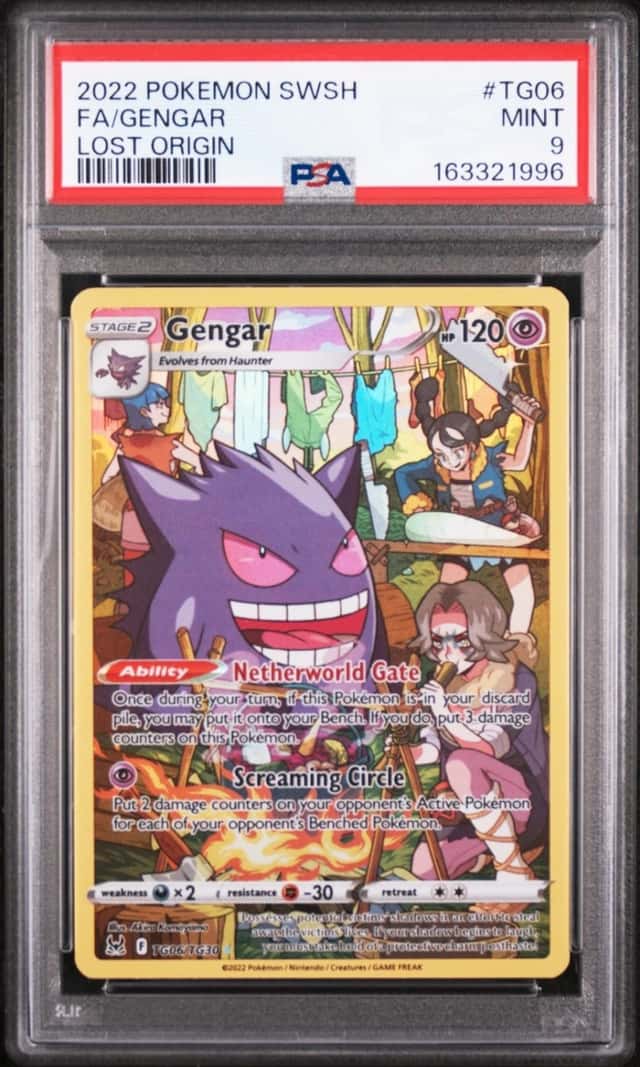 Pokemon Gengar Lost Origin Full Art TG06/TG30 PSA 9 Mint
