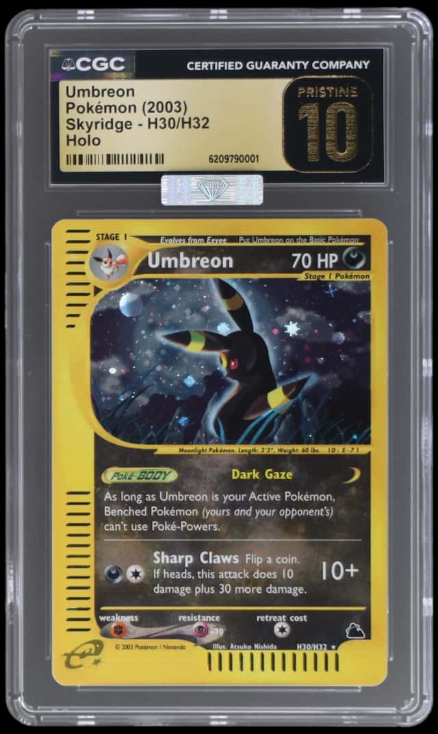 2003 Pokemon Skyridge Holo Umbreon #H30
