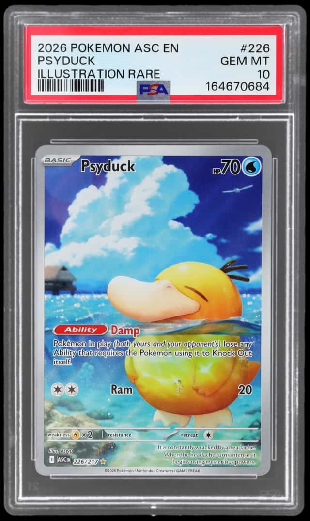 2026 Pokemon Mega Evolution Ascended Heroes Illustration Rare Psyduck #226