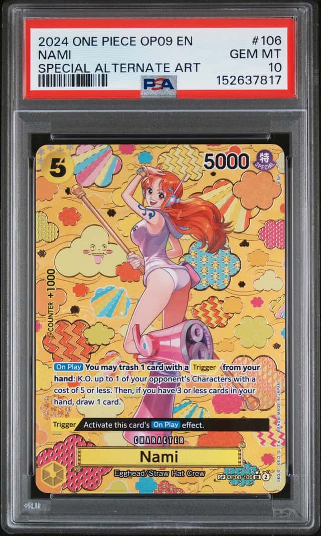 2024 One Piece Emperors In the New World Special Alternate Art Nami #OP08-106