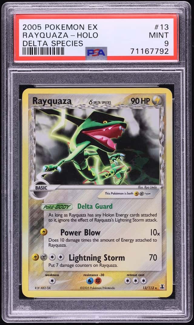 2005 Pokemon EX Delta Species Holo Rayquaza #13 PSA 9 MINT