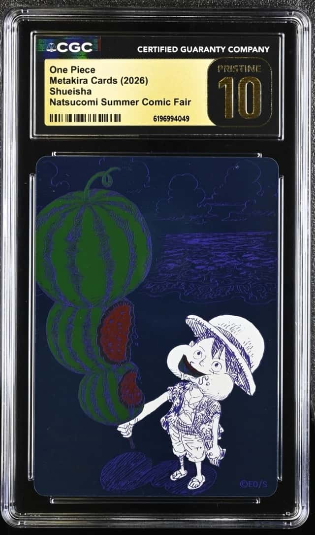 CGC Pristine 10 ONE PIECE Watermelon Luffy Promo NATSUCOMI 2026 MetaKira INHAND