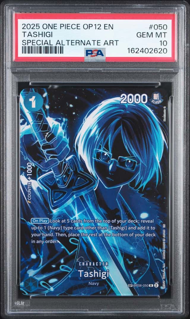 2025 One Piece Legacy of the Master Tashigi Special Alt Art #OP06-050 PSA 10