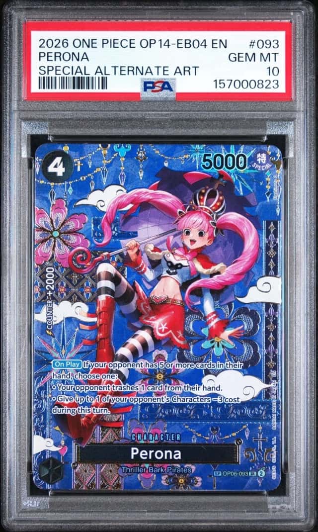2026 ONE PIECE OP14-EB04-THE AZURE SEA'S SEVEN #093 PERONA PSA 10