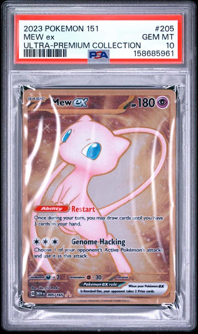 2023 Pokémon 151 Mew ex UPC Metal #205 PSA 10 New Cert