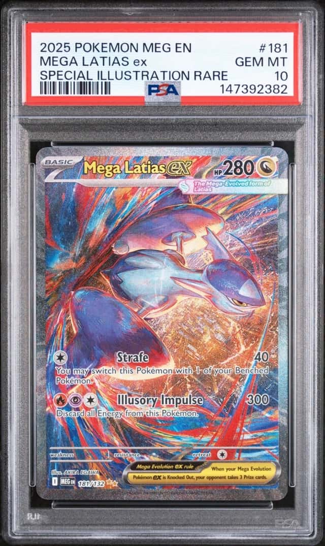Pokemon Mega Latias ex Mega Evolution 181/132 Special Illustration Rare PSA 10