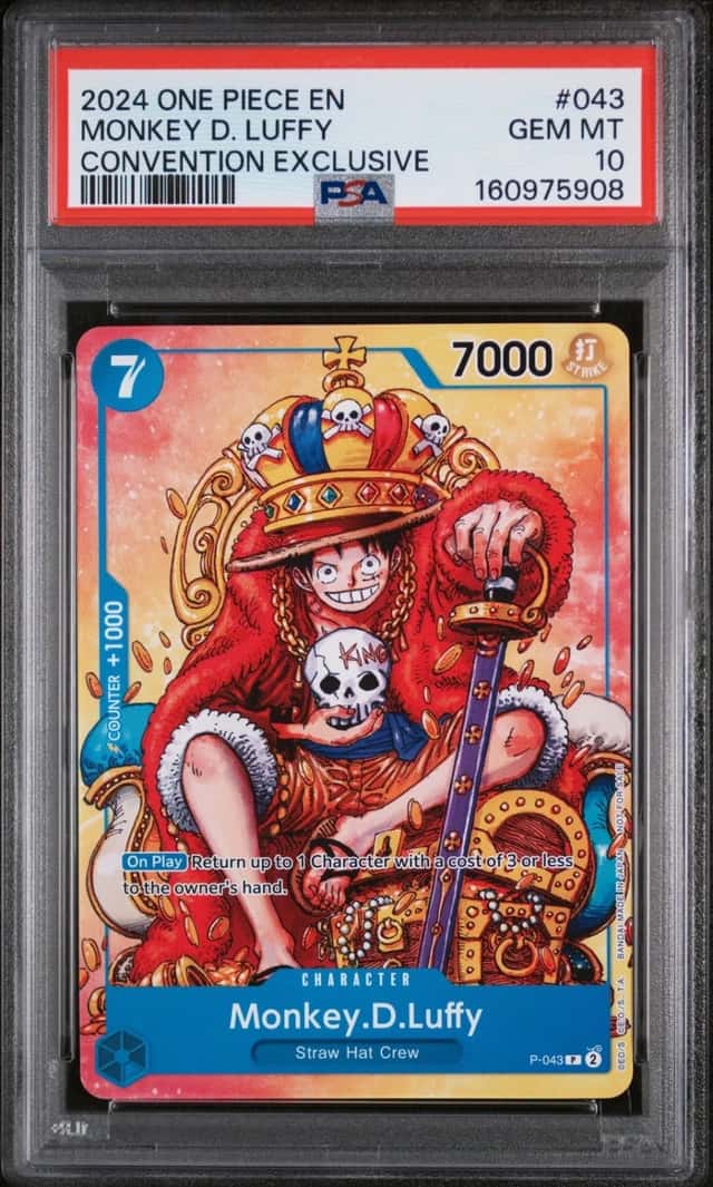 2024 ONE PIECE PROMOS CONVENTION EXCLUSIVE #043 MONKEY D. LUFFY PSA 10