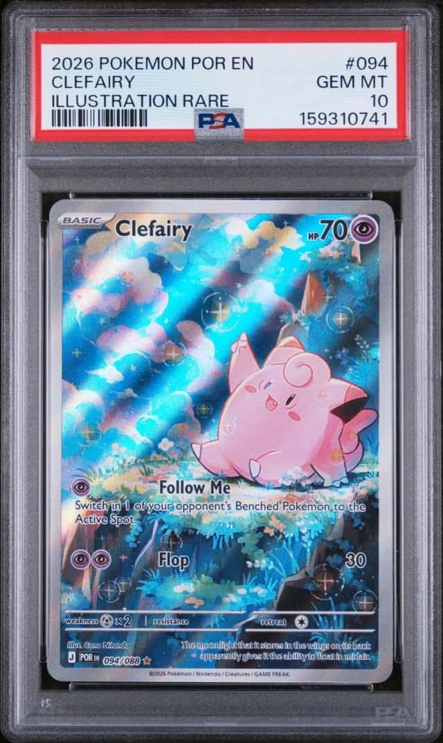 2026 POKEMON POR EN-PERFECT ORDER ILLUSTRATION RARE #094 CLEFAIRY PSA 10