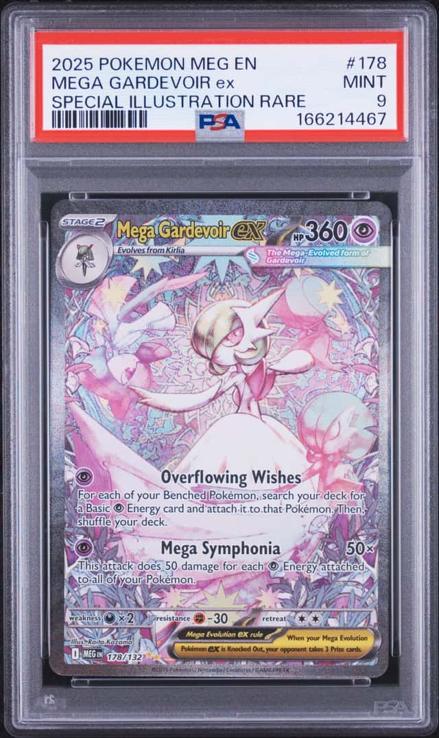 2025 POKEMON MEGA EVOLUTION SPECIAL ILLUSTRATION RARE MEGA GARDEVOIR EX PSA 9