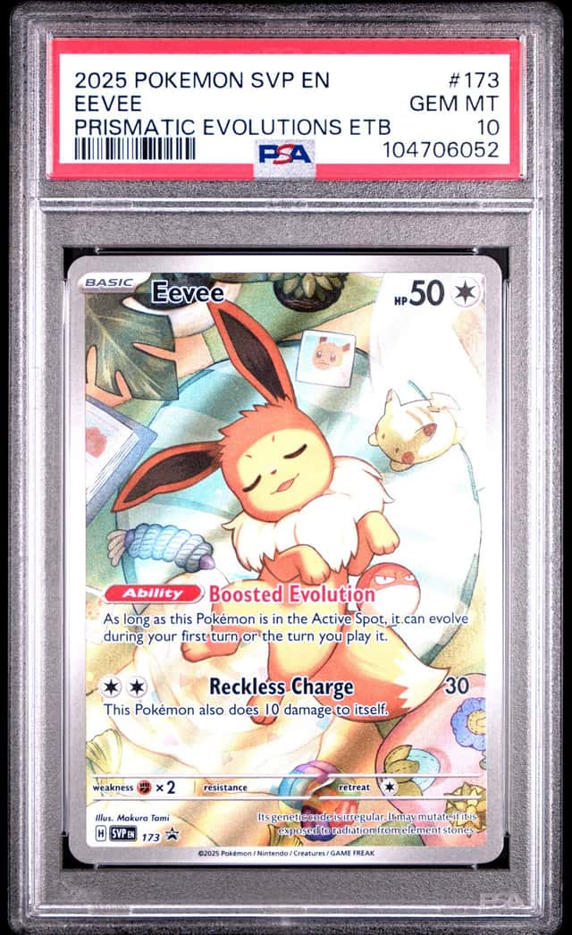 PSA 10 - Eevee 173/SVP Black Star PROMO Prismatic Evolutions ETB Pokemon TCG