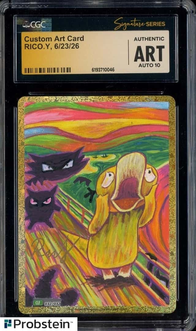 Rico Y Signed Sketched Pokemon JPN Custom Art Card CGC Authentic Art AUTO 10